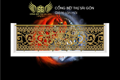 Ban công biệt thự sài gòn song phụng