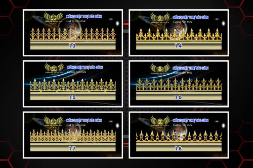 Chông rào biệt thự sài gòn CR13 -CR18